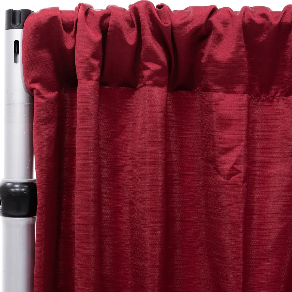 Royal Slub Drape Panel - 100% Polyester - Brick