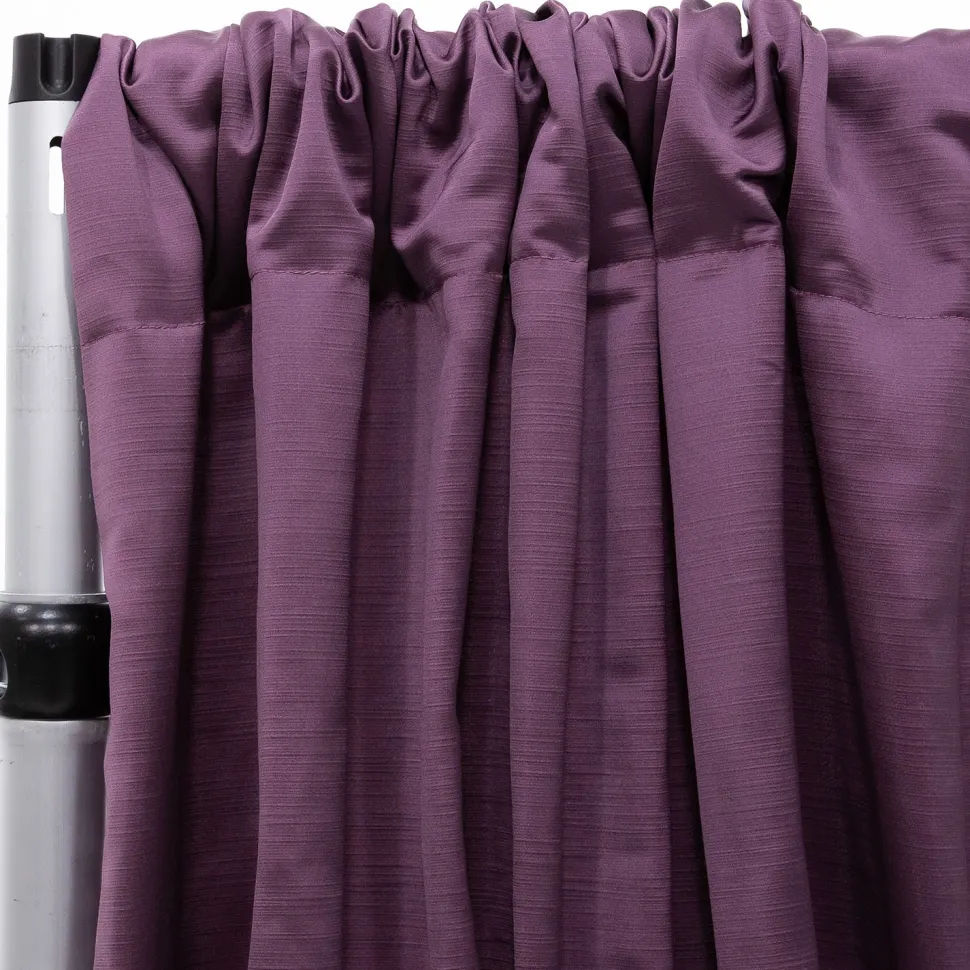 Royal Slub Drape Panel - 100% Polyester - Cabernet