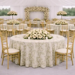 Sage Portofino Jacquard Tablecloth - Multiple Size Options