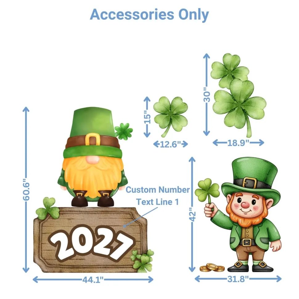 Saint Patrick's Day 2 Foam Core Birthday Backdrop Kit by PopScene™