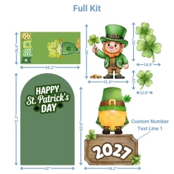 Saint Patrick's Day 2 Foam Core Birthday Backdrop Kit by PopScene™