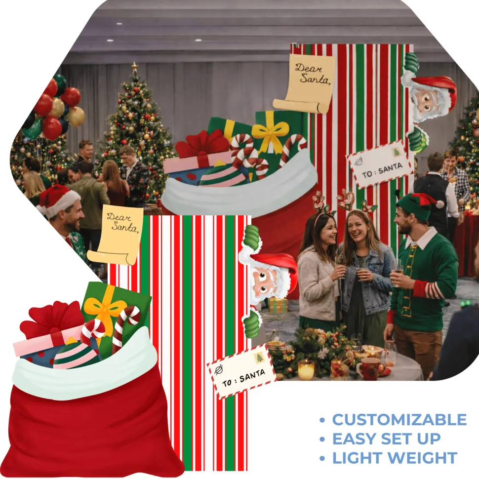 Santa's Mailroom Foam Core Backdrop Kit by PopScene™