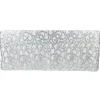Sequin Looping Leaves Tablecloth Overlay 90"x156" Rectangle - Silver