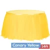 Sheer Tulle Tutu Table Skirt - 14ft long - Canary Yellow