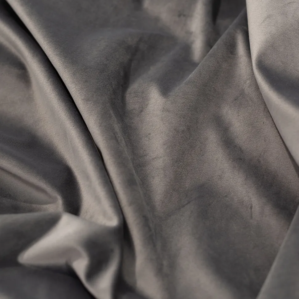Silver Casablanca Velvet Designer Drape by Eastern Mills - Choose your Length - 57" Wide