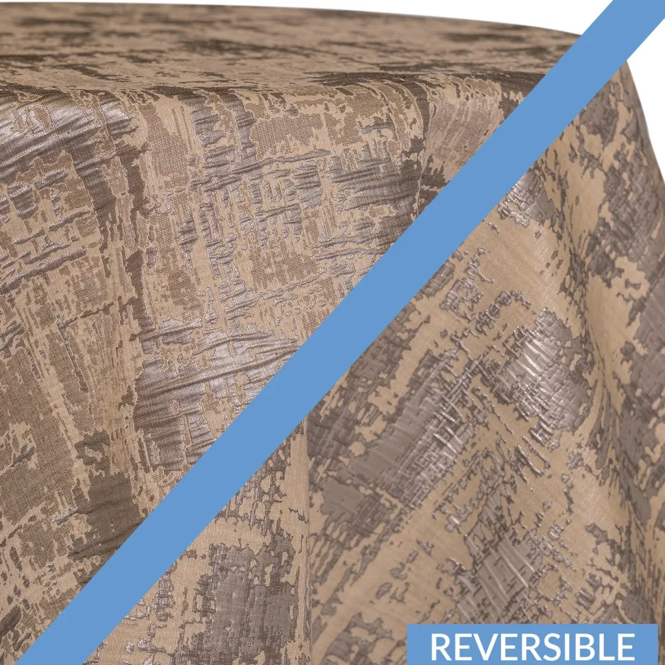 Silver - Fusion Designer Tablecloths by Eastern Mills - Many Size Options