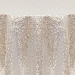 Silver Round Sequin Tablecloth by Eastern Mills - 126" Round