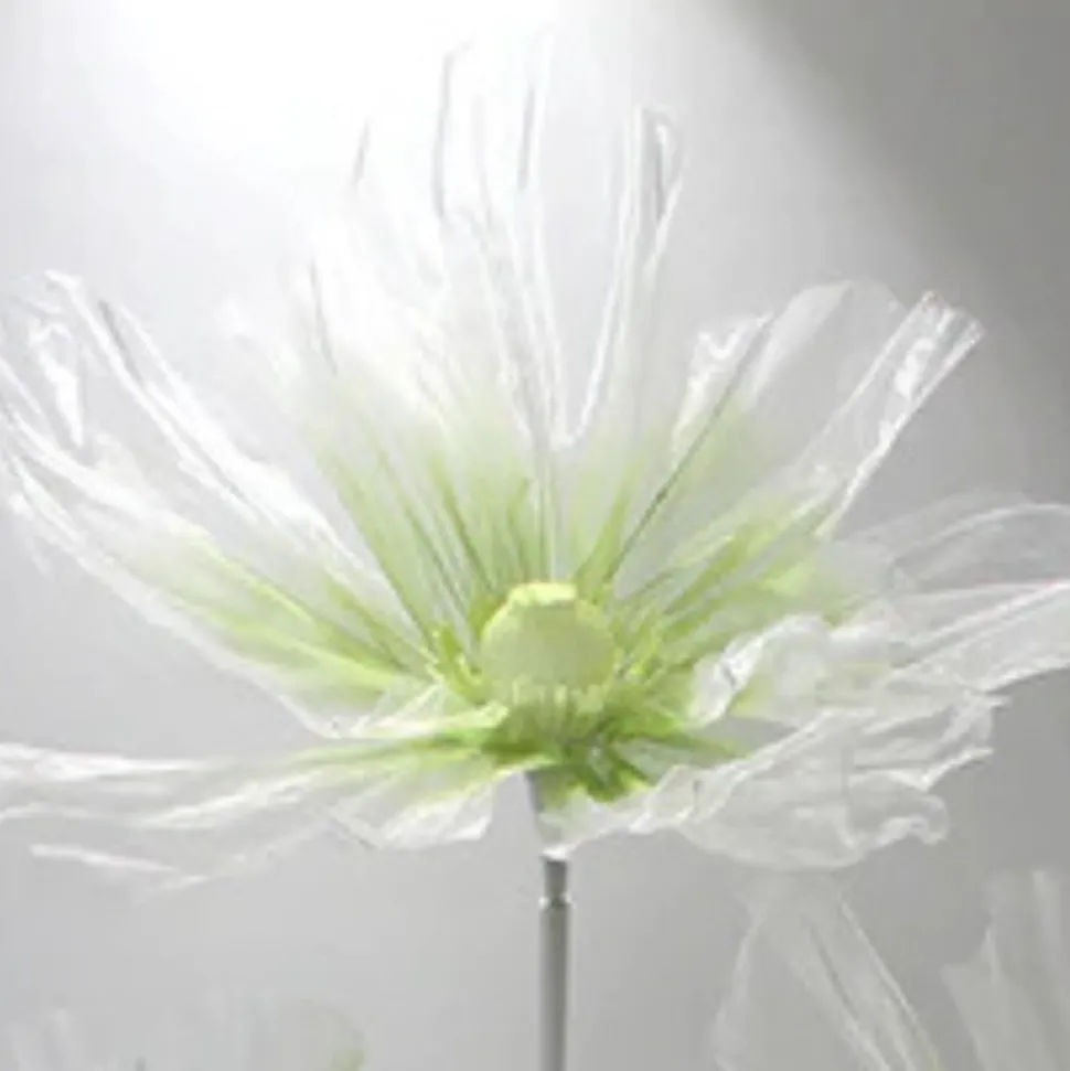 Single Stand with 3 Silk Gauze Wedding Flowers - Choice of Colors!