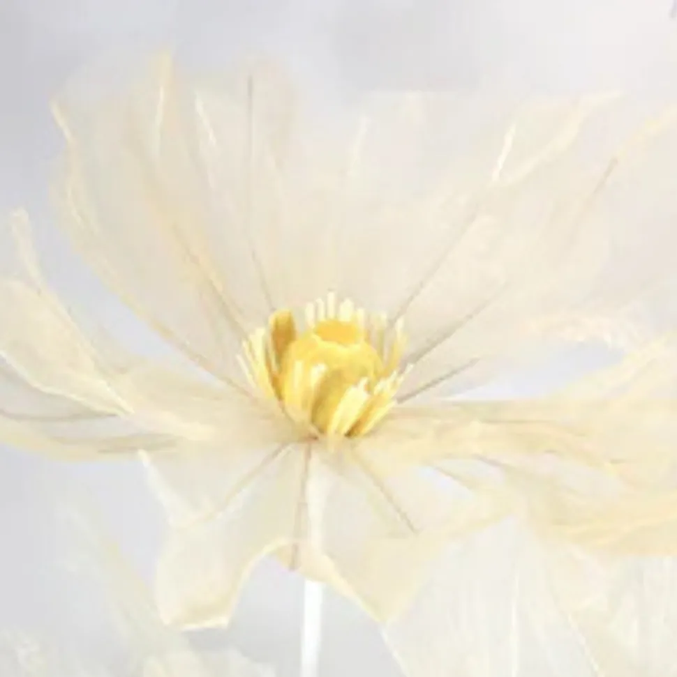 Single Stand with 3 Silk Gauze Wedding Flowers - Choice of Colors!