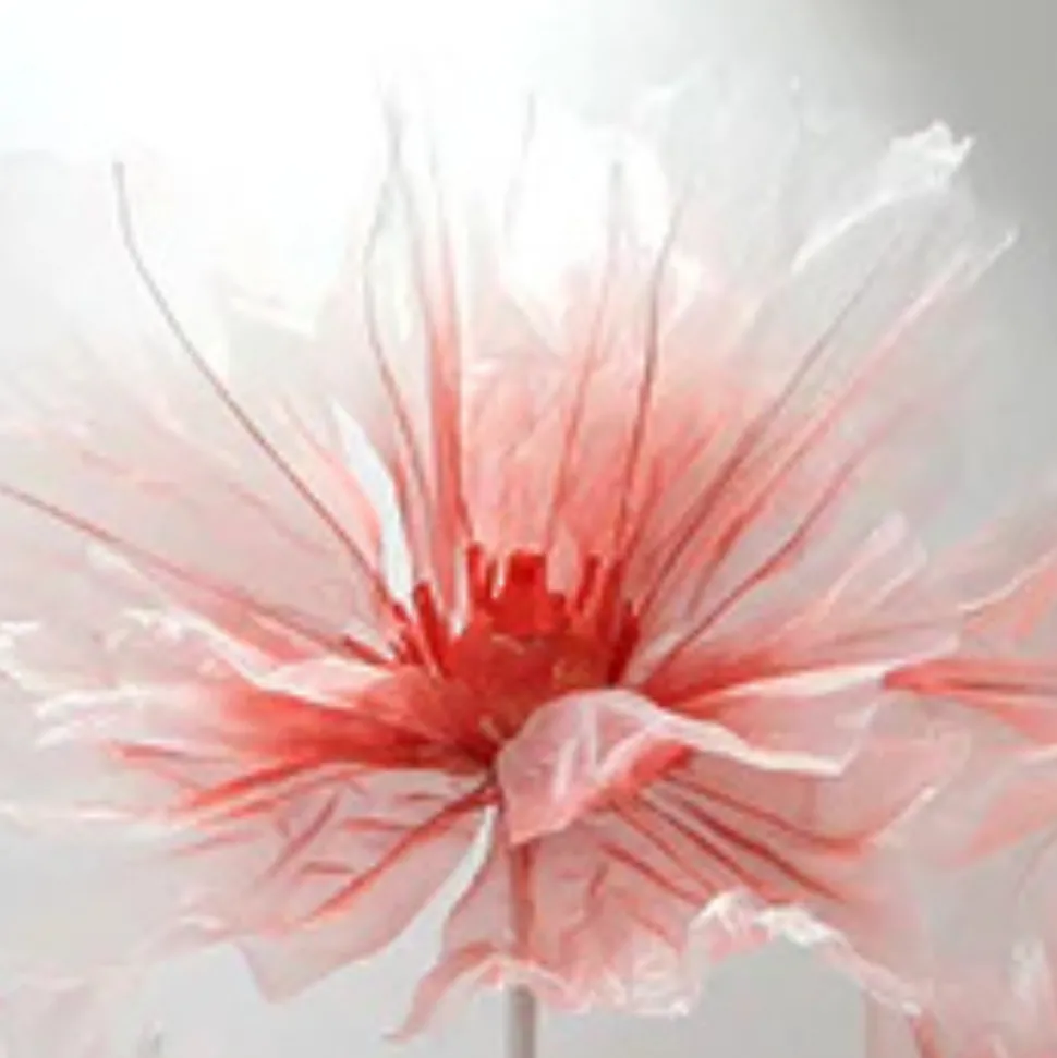 Single Stand with 3 Silk Gauze Wedding Flowers - Choice of Colors!