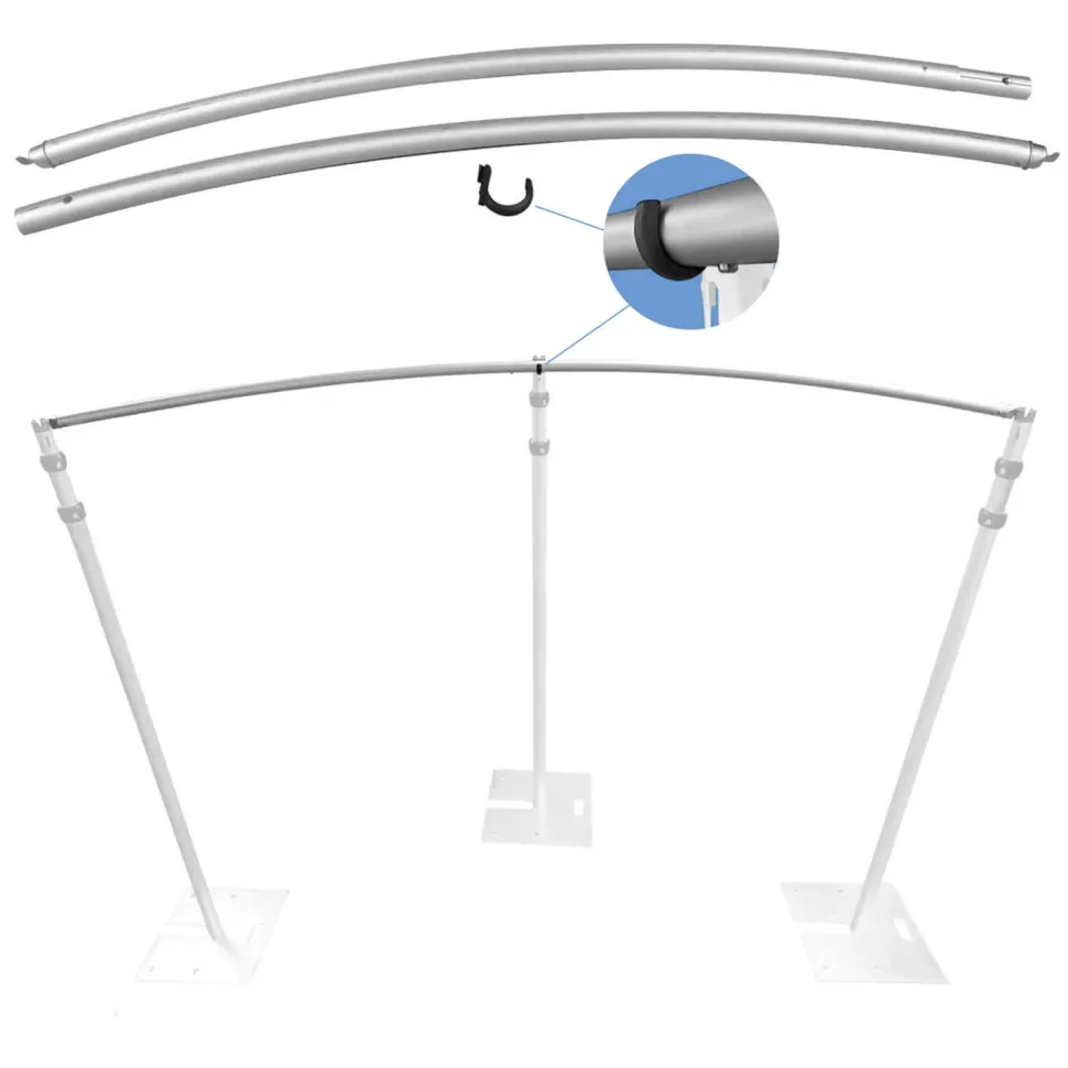 Single Curved Drape Supports (for CastleTop Uprights)