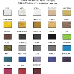 Single Piece - Purple Taffeta Prefabricated Ceiling Drape Panel - Choose Length and Drop!