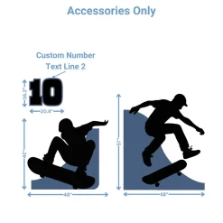 Skate Park Foam Core Birthday Backdrop Kit by PopScene™
