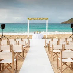 Slate White Snaplock Dance Floor Set - Easy Assembly, Portable with Edging & Transport Cart! - 12