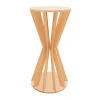 Slatted Plinth Pedestal - Torus Collection - Style E