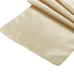 Sleek Satin Runner 14" x 108" - Champagne