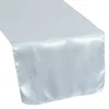 Sleek Satin Runner 14" x 108" - Dusty Blue