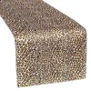 Sleek Satin Runner 14" x 108" - Leopard