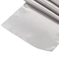Sleek Satin Runner 14" x 108" - Silver