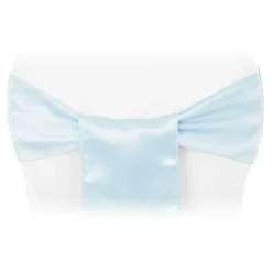 Sleek Satin Sash 6" x 108" - Baby Blue