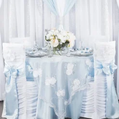 Sleek Satin Sash 6" x 108" - Baby Blue