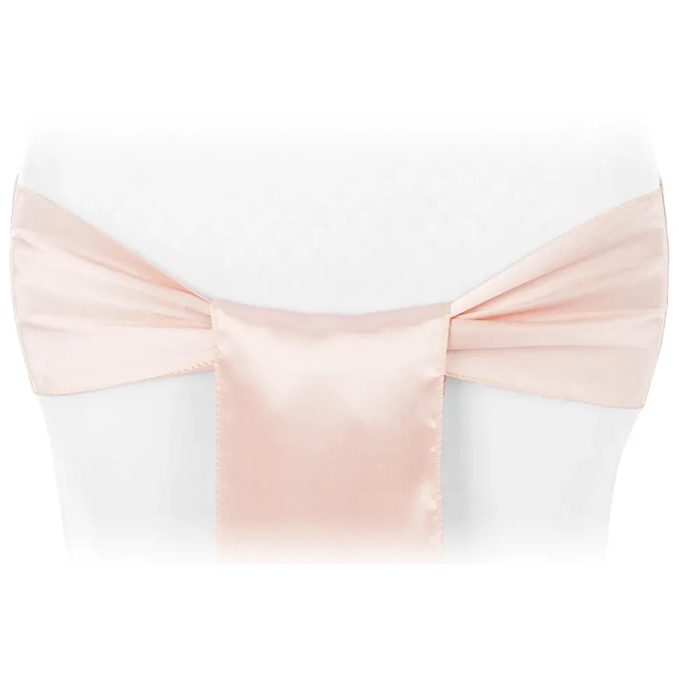 Sleek Satin Sash 6" x 108" - Blush/Rose Gold