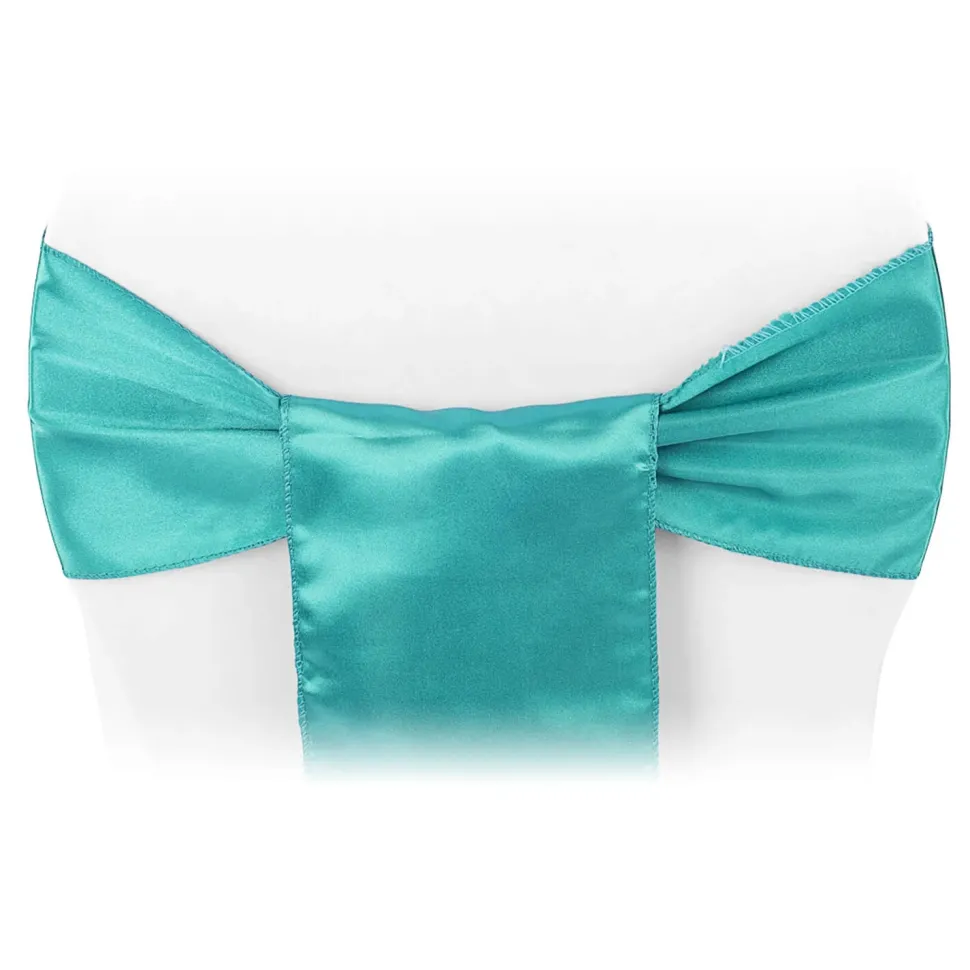 Sleek Satin Sash 6" x 108" - Dark Turquoise