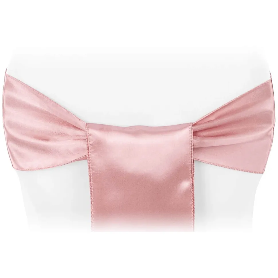 Sleek Satin Sash 6" x 108" - Dusty Rose/Mauve