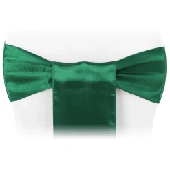 Sleek Satin Sash 6" x 108" - Emerald Green