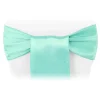 Sleek Satin Sash 6" x 108" - Light Turquoise