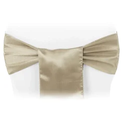 Sleek Satin Sash 6" x 108" - Taupe