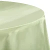 Sleek Satin Tablecloth 120" Round - Sage Green