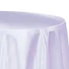 Sleek Satin Tablecloth 108" Round - Lavender