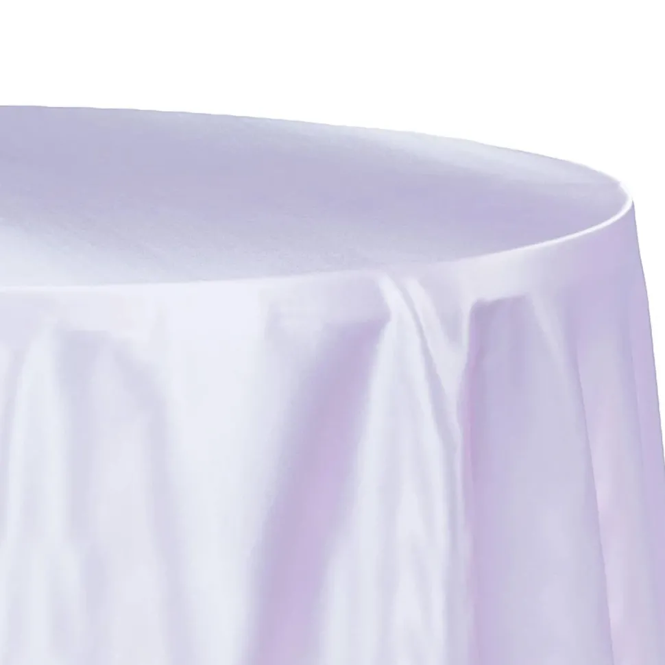 Sleek Satin Tablecloth 108" Round - Lavender