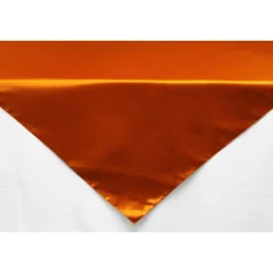 Sleek Satin Tablecloths - Burnt Orange