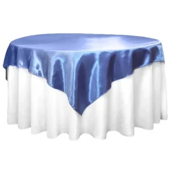 Sleek Satin Tablecloths - Cornflower/Serenity