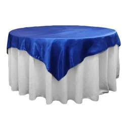 Sleek Satin Tablecloths - Royal Blue