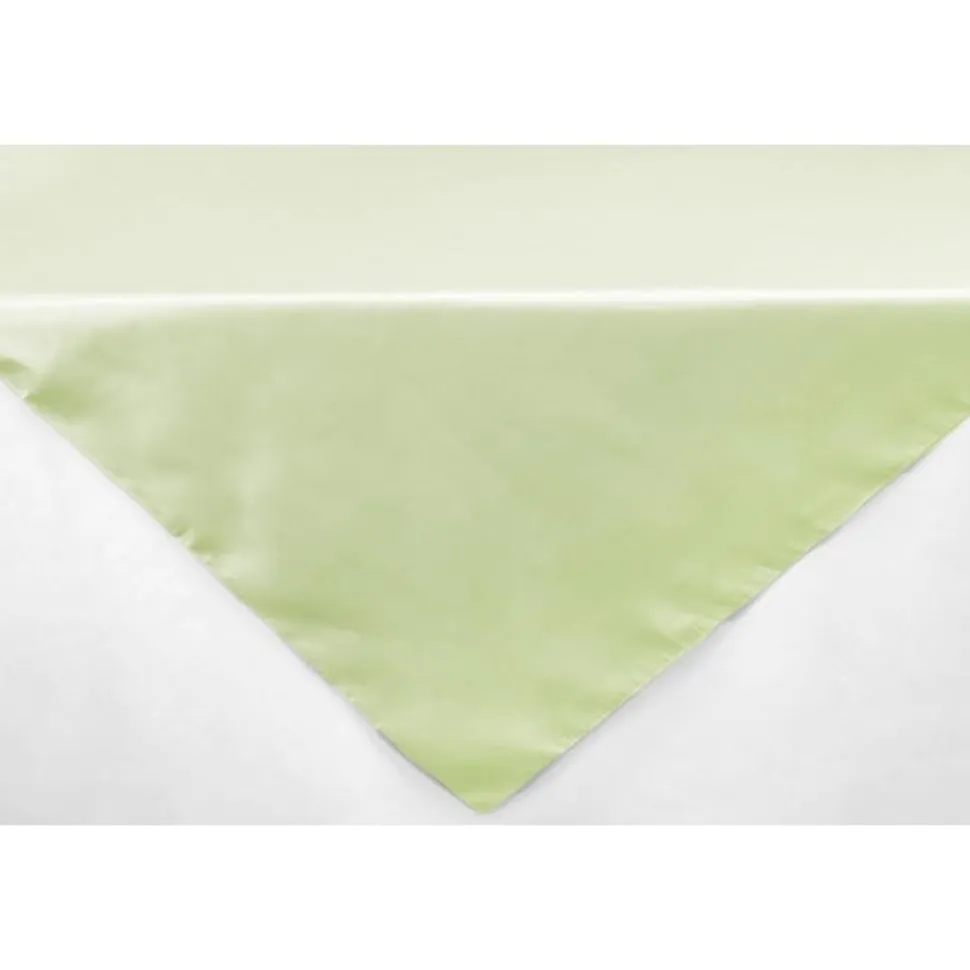 Sleek Satin Tablecloths - Sage Green