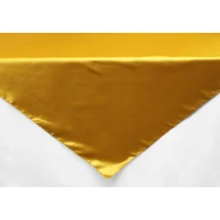 Sleek Satin Tablecloths 54" Square - Bright Gold