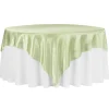 Sleek Satin Tablecloths 90" Square - Sage Green