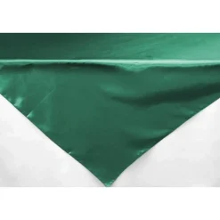 Sleek Satin Tablecloths 54" Square - Emerald Green