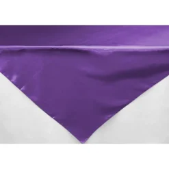 Sleek Satin Tablecloths 54" Square - Purple