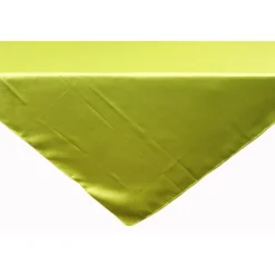 Sleek Satin Tablecloths 72" Square - Apple Green