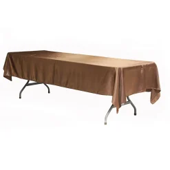 Sleek Satin Tablecloths 60"x120" Rectangular - Chocolate Brown