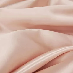 Sleek Satin Tablecloth 90"x156" Rectangular - Blush/Rose Gold