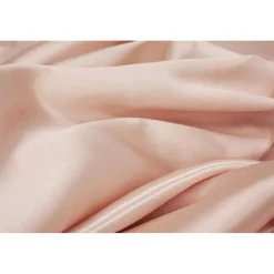 Sleek Satin Tablecloth 90"x132" Rectangular - Blush/Rose Gold