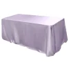 Sleek Satin Tablecloth 90"x132" Rectangular - Lavender