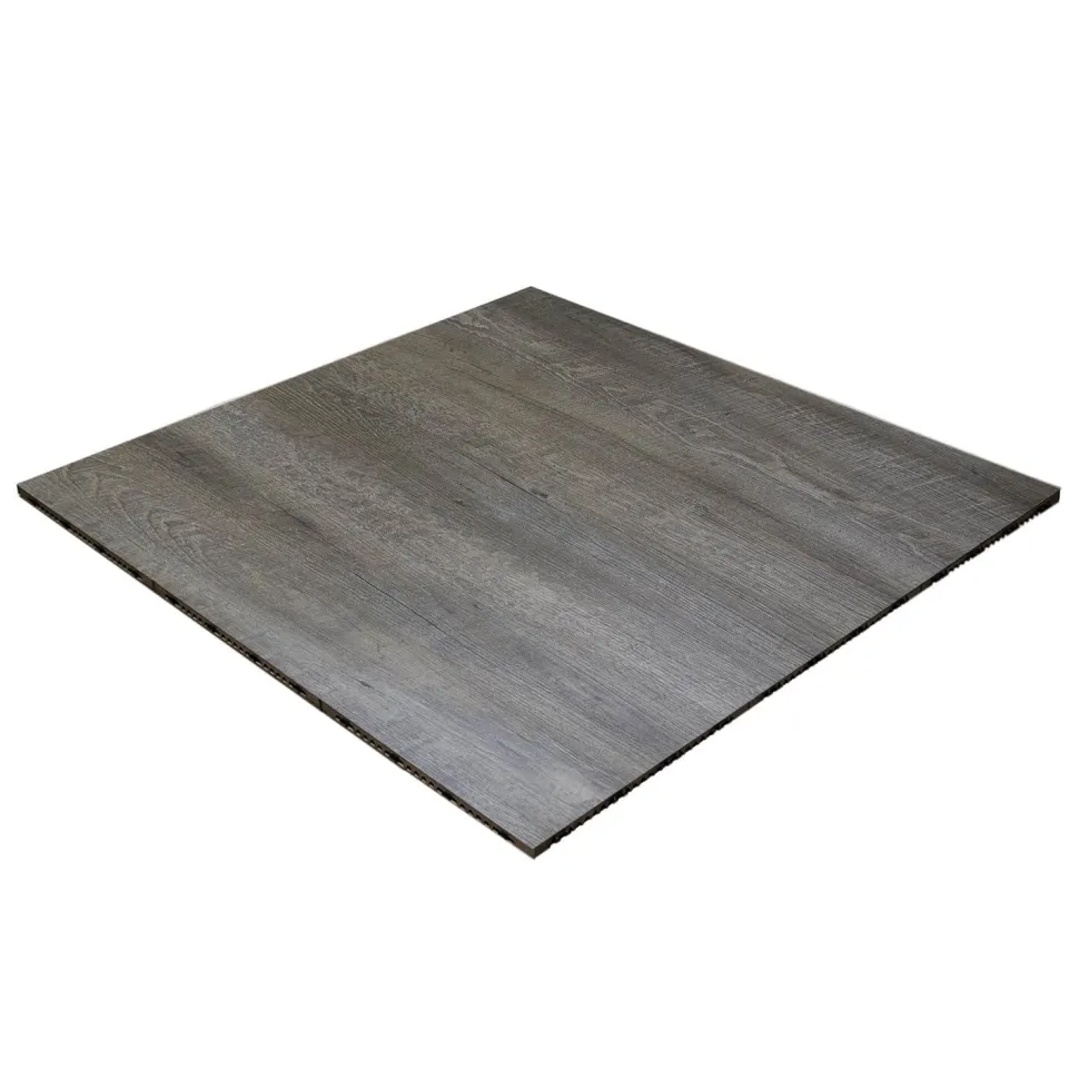 Smoked Oak Snaplock Dance Floor Set - Easy Assembly, Portable with Edging & Transport Cart! - 36" x 36" Tiles