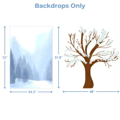 Snow Day Foam Core Backdrop Kit by PopScene™