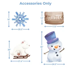 Snow Day Foam Core Backdrop Kit by PopScene™
